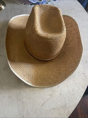 Tempe Straw Cowboy Hat - Natural Tan